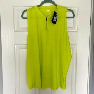 NWT! Slazenger golf sleeveless Polo. Bright yellow/lime color. Size XXL.